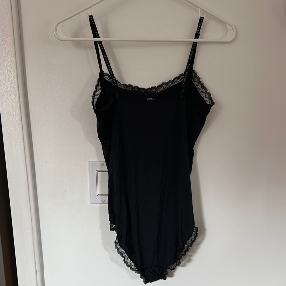 Calvin Klein Black Lace Trim Bodysuit - Picture 4 of 4